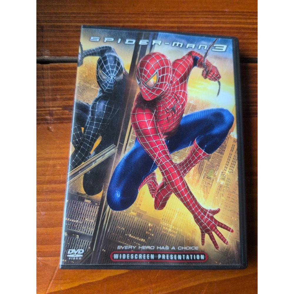 Spider-Man 3 (DVD, 2007, Widescreen) Tobey Maguire Kirsten Dunst James Franco